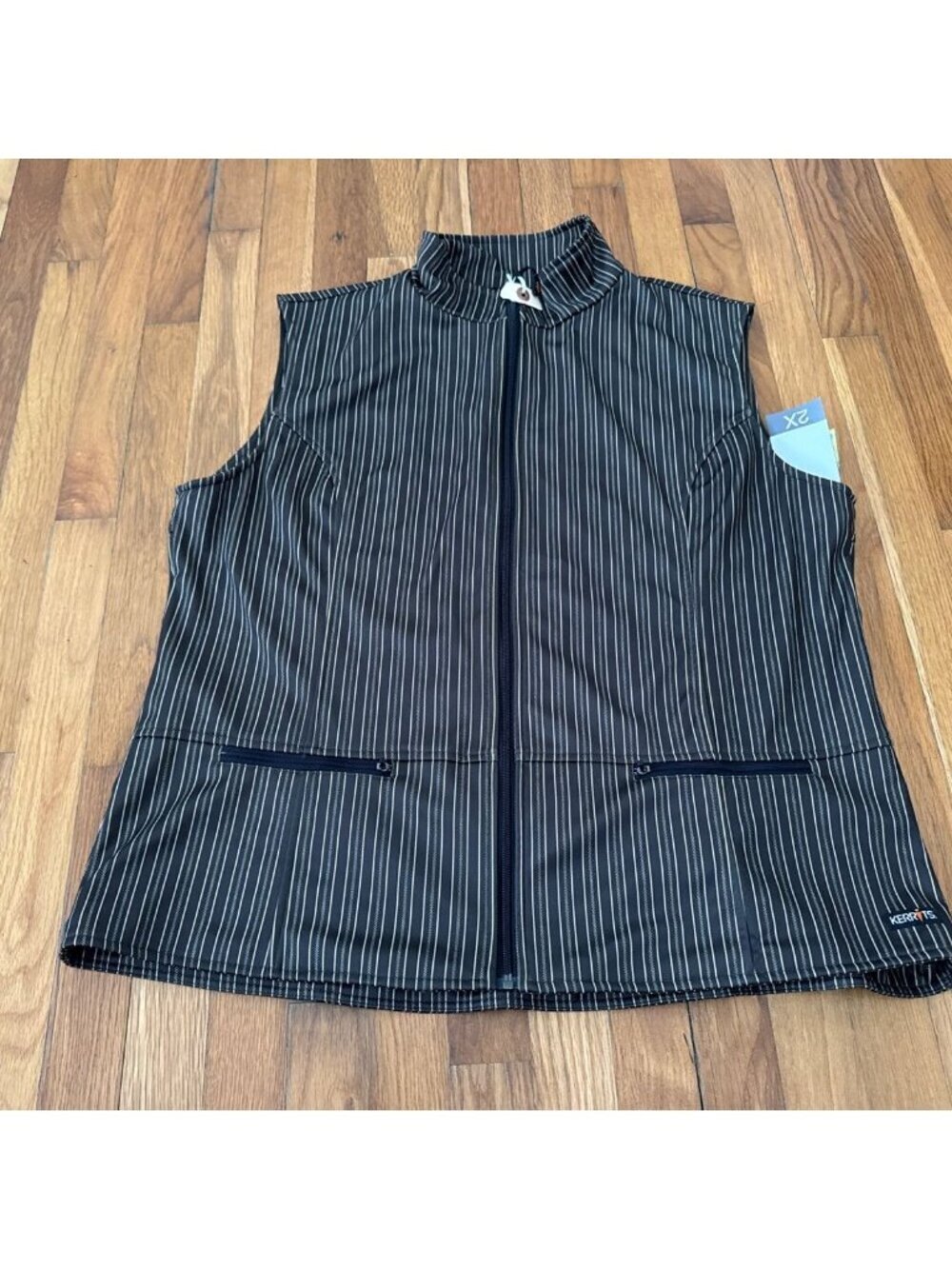 Kerrits EQ Equestrian Wear Striped Softshell Riding Vest Size 2X